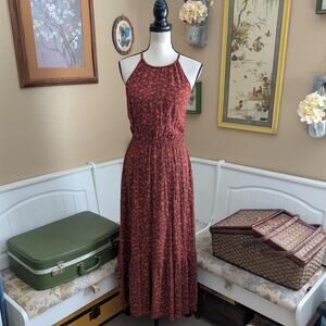 Floral Old Navy Halter Maxi Dress